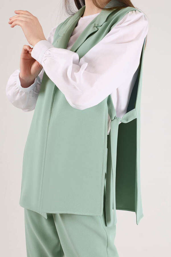 Vest Tunic Suit Mınt White - 3