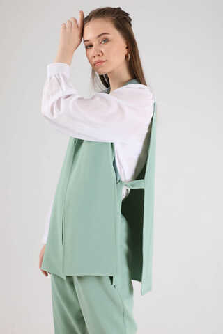 Vest Tunic Suit Mınt White - 4