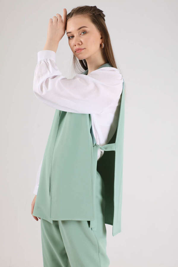 Vest Tunic Suit Mınt White - 4