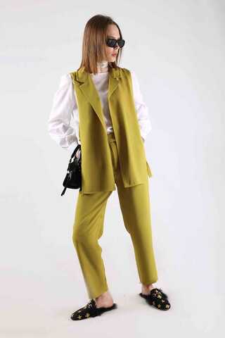 Vest Tunic Suit Oil Green - 1