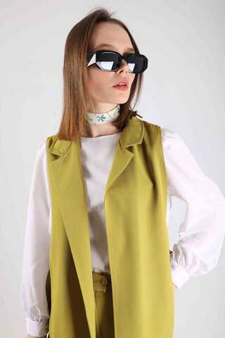 Vest Tunic Suit Oil Green - 2