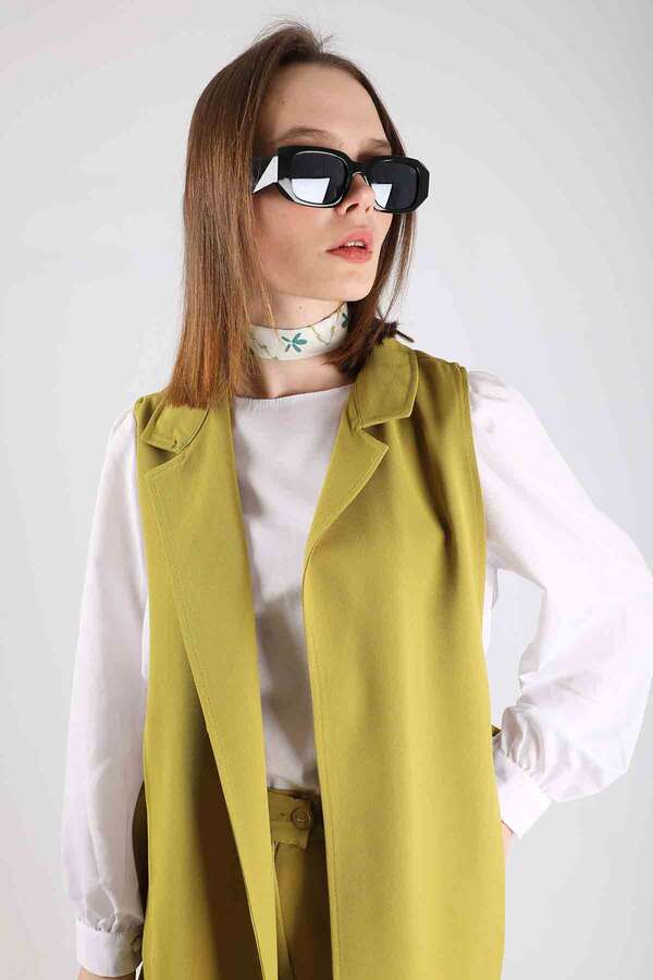 Vest Tunic Suit Oil Green - 2