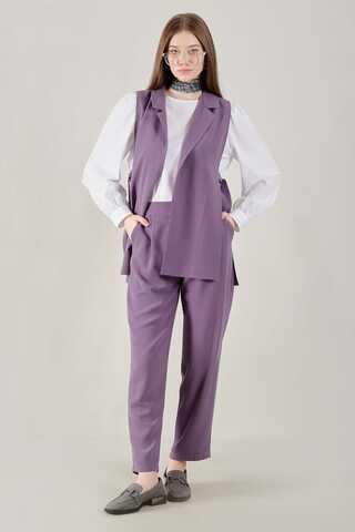 Vest Tunic Suit Purple - 1