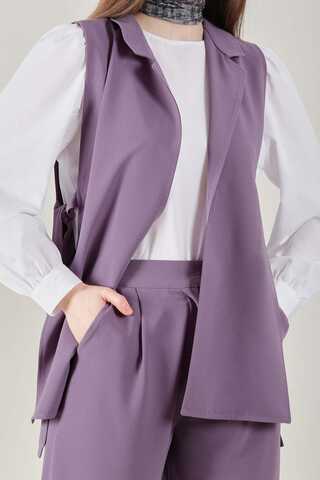 Vest Tunic Suit Purple - 2