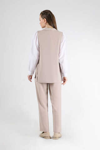Vest Tunic Suit Stone White - 5