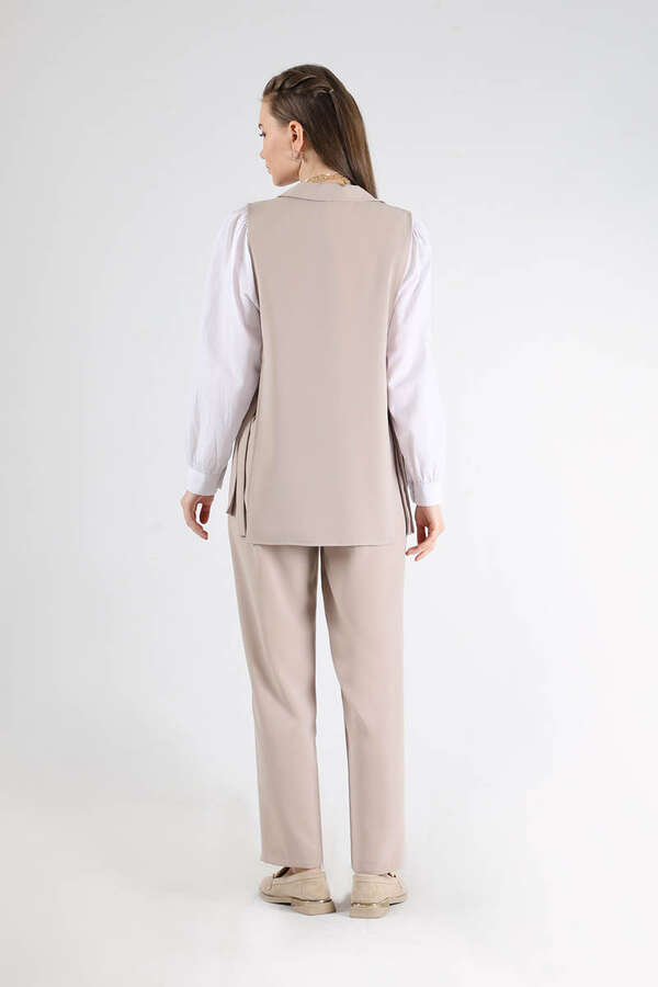 Vest Tunic Suit Stone White - 5