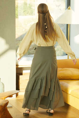 Viscose Linen Shirt Butter Yellow - 8