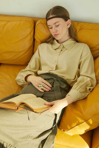 Viscose Linen Shirt Butter Yellow - 5