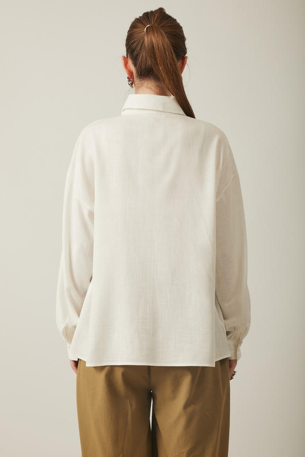 Viscose Linen Shirt White - 13