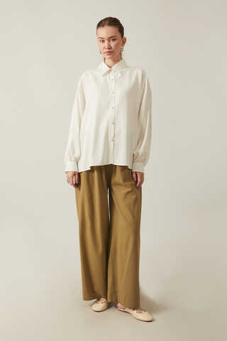Viscose Linen Shirt White - 2