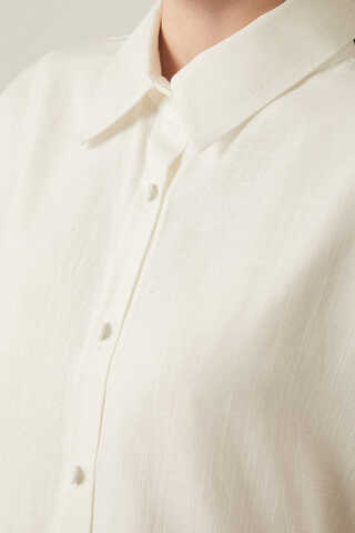 Viscose Linen Shirt White - 11