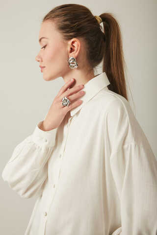 Viscose Linen Shirt White - 12