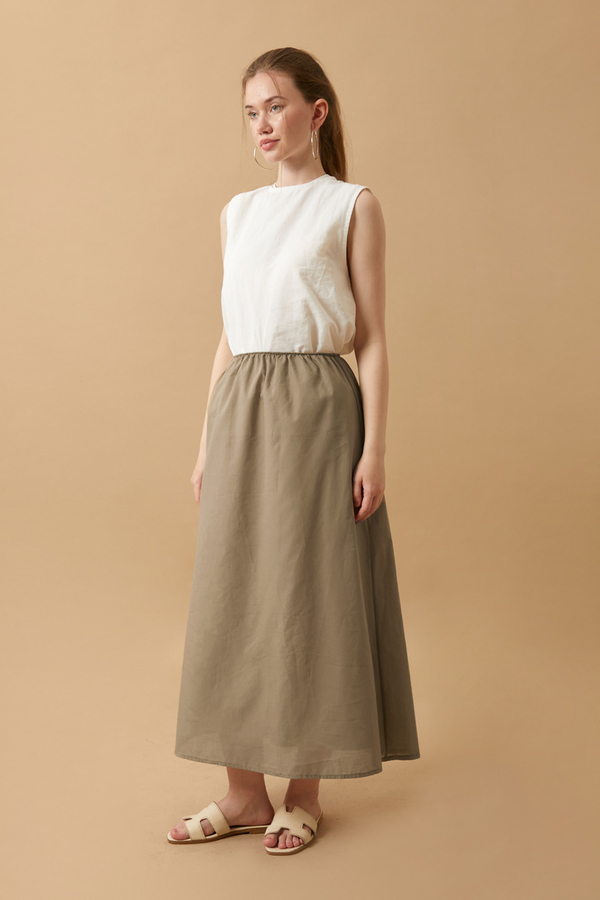 Voile Lined Skirt Vizon - 2