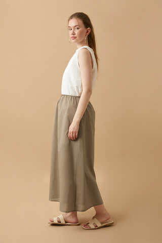 Voile Lined Skirt Vizon - 4