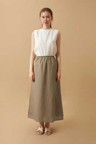 Voile Lined Skirt Vizon - 1