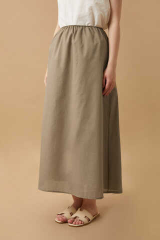Voile Lined Skirt Vizon - 5