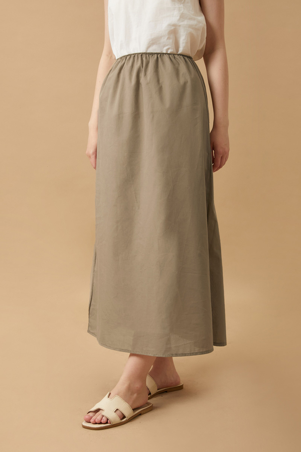 Voile Lined Skirt Vizon - 6