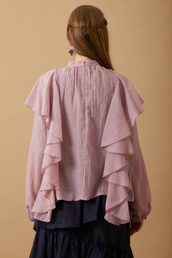 Volanlı Blouse Powder - 10