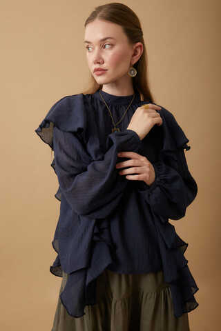 Volanlı Blouse Stone - 11