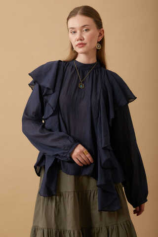 Volanlı Blouse Stone - 1