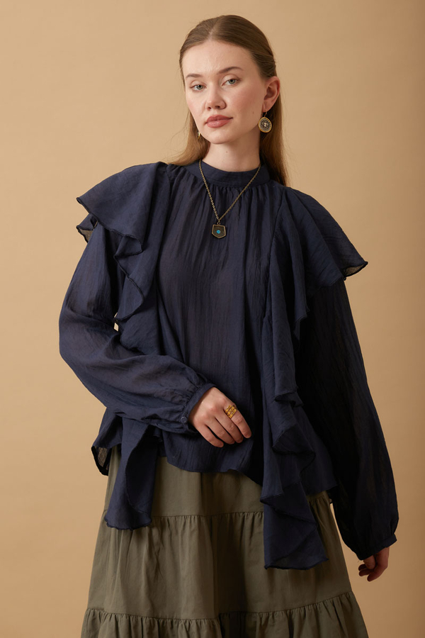 Volanlı Blouse Stone 