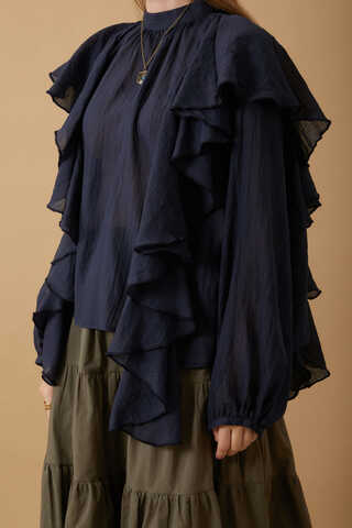 Volanlı Blouse Stone - 4