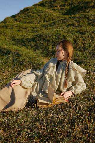 Volanlı Bluz Taş - 9