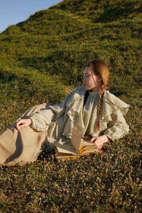 Volanlı Bluz Taş - 9