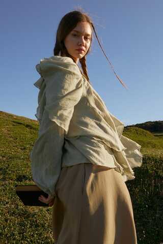 Volanlı Bluz Taş - 14