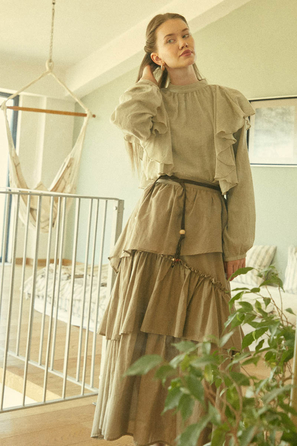 Volanlı Bluz Taş - 3