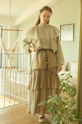 Volanlı Bluz Taş - 1