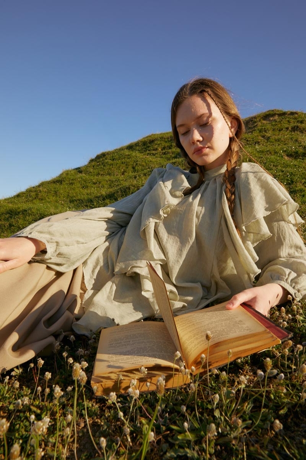 Volanlı Bluz Taş - 10