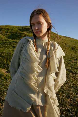 Volanlı Bluz Taş - 13