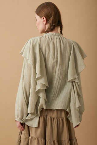 Volanlı Bluz Taş - 20