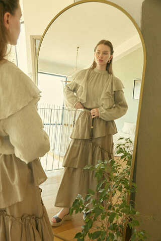 Volanlı Bluz Taş - 2