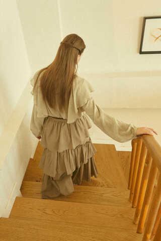 Volanlı Bluz Taş - 6