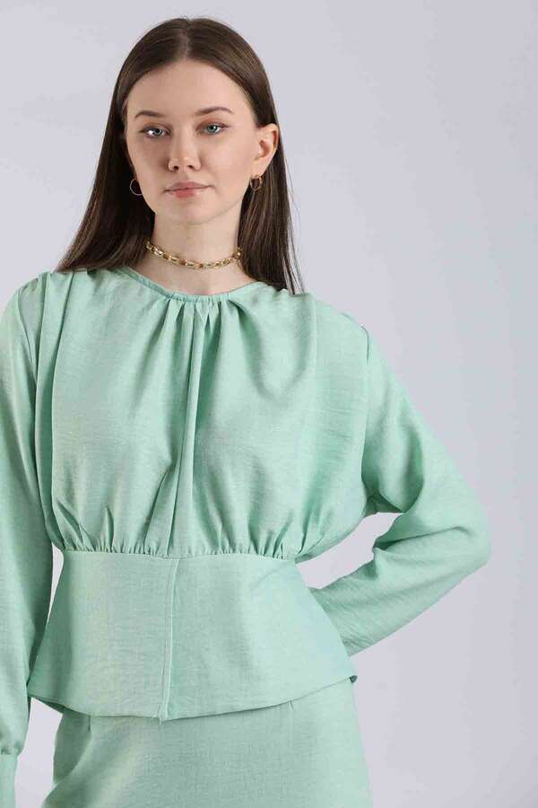 Volanlı Etek Takım Su Yeşili - 4