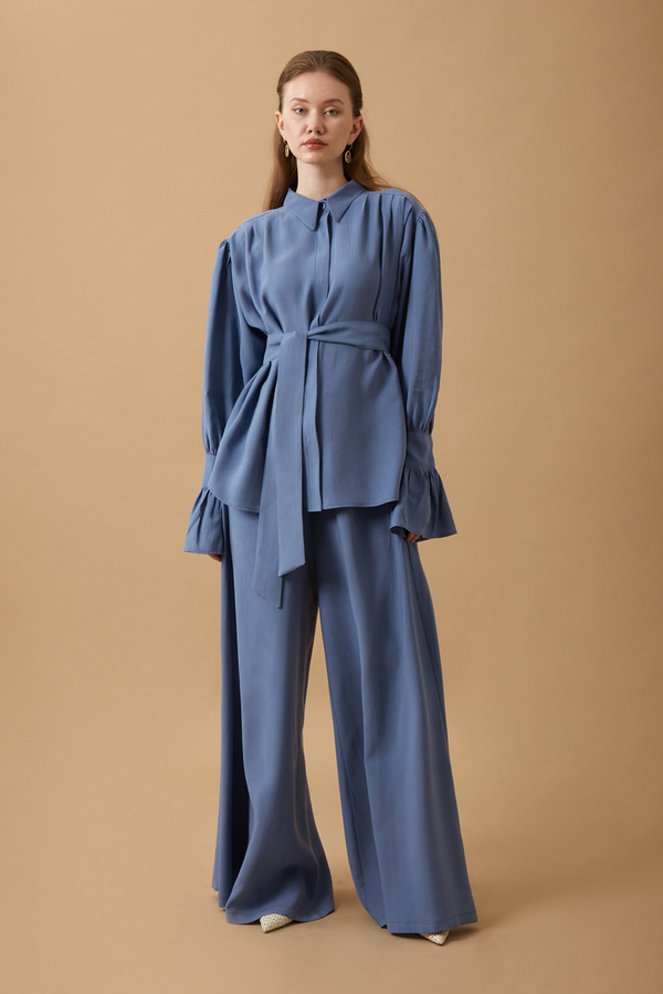 Volanlı Salaş Takım İndigo - 4