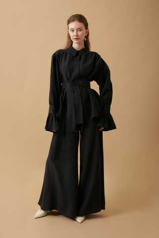 Volanlı Salaş Takım Siyah - 6