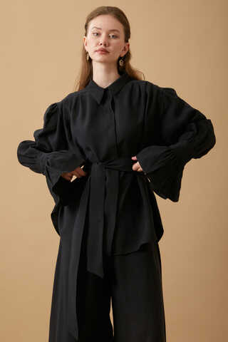 Volanlı Salaş Takım Siyah - 7