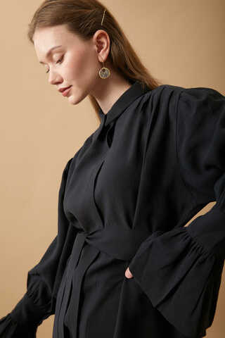 Volanlı Salaş Takım Siyah - 2