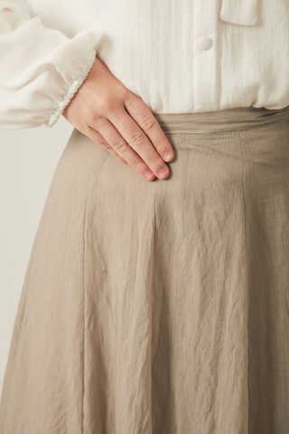 Volanlı Uzun Etek Vizon - 3