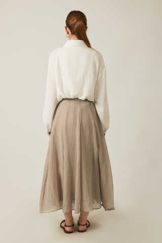 Volanlı Uzun Etek Vizon - 7