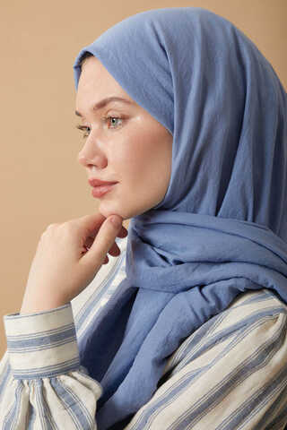 Vual Şal Soft Mavi - 5