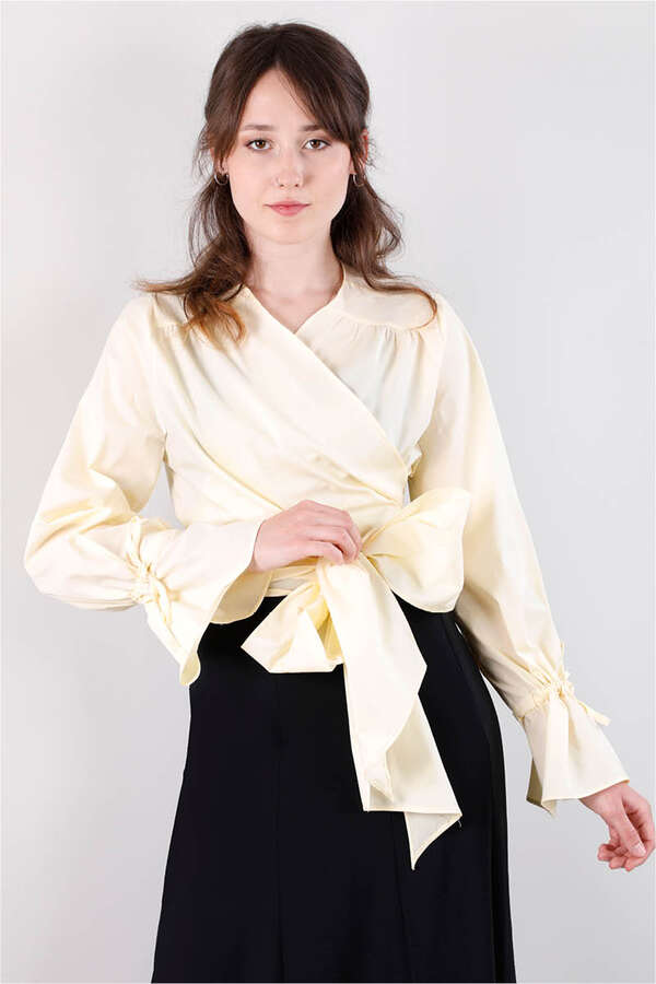 Connected Crop Shirt Lemon - 1