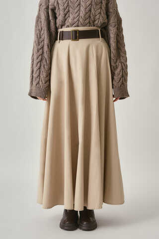 Wide Belted Skirt Stone - 2