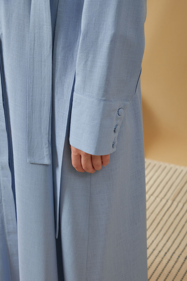 Wide Cuffed Dress Baby Blue - 13