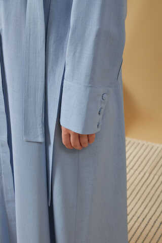 Wide Cuffed Dress Baby Blue - 13