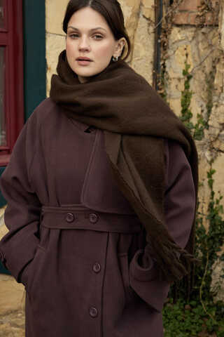Wind Flap Premium Coat Dark Burgundy - 2