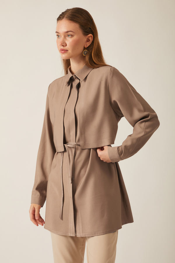 Windbreaker Detail Tencel Shirt Vizon